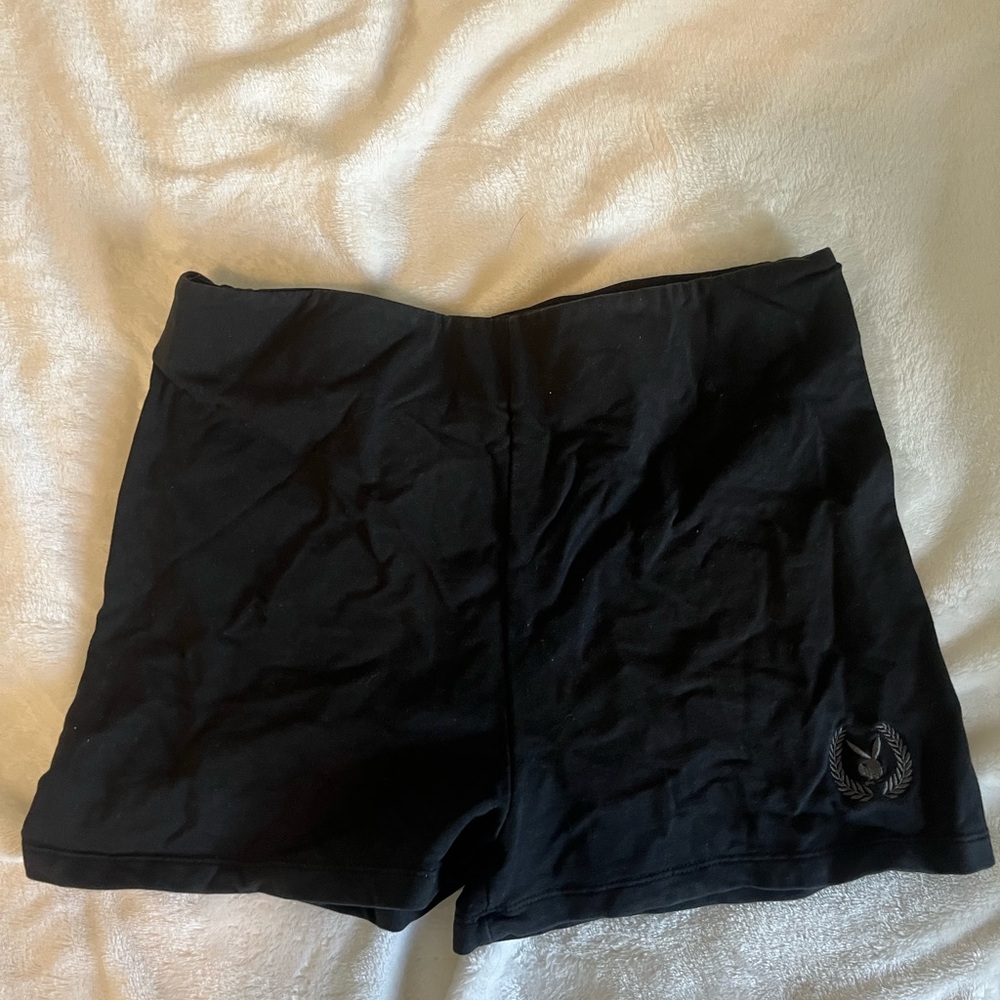 Black playboy shorts